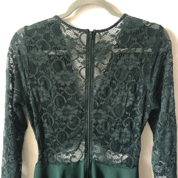 Privy Beautiful green dress with lace design - Picture 7 of 11